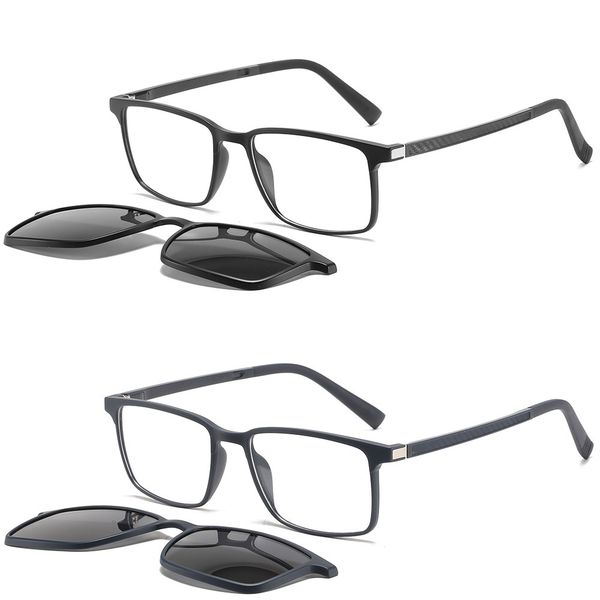 

бифокальные прогрессивные очки оптический поляризованный магнитный клип на солнцезащитные очки. очки для рецепта миопии мужчины анти синий с