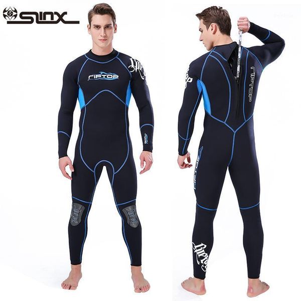

swim wear spearfishing wetsuit 3mm neoprene one piece diving suit scuba snorkeling surfing men women winter thermal swimwear1