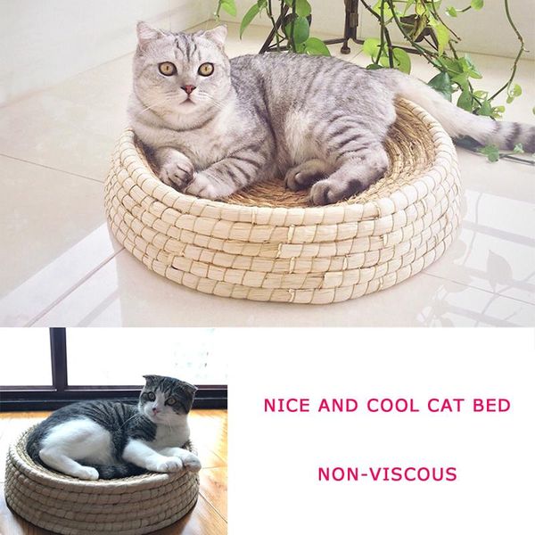 

cat beds & furniture creative summer breathable straw bed dog