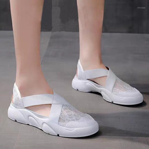 

new summer shoes women sandals flat casual woman shoes soft breathable sweet ladies footwear yx25131, Black