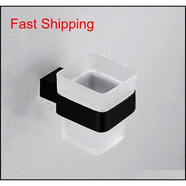 

stainless steel black plated toothbrush cup holders single toothbrush glass cups holde qylasr dh_seller2010
