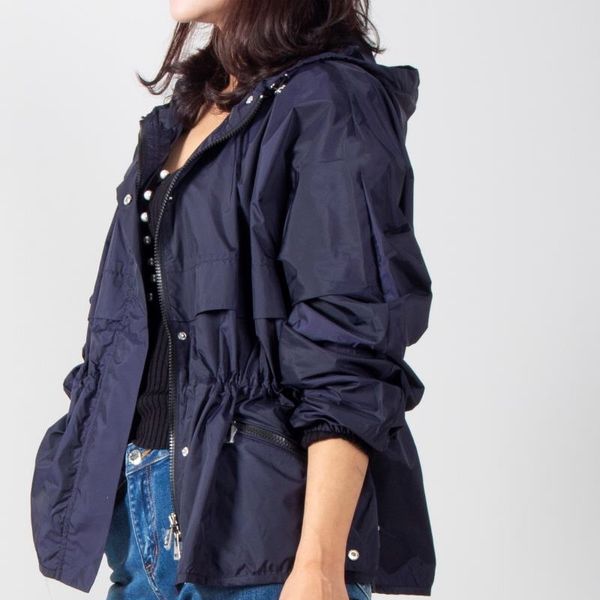 Kurzer Trenchcoat für Damen, große Taschen, Freizeitmantel für Damen, trendiger Vintage-Studenten-Windbreaker, Reißverschluss an der Taille, schmaler Trenchcoat T200810