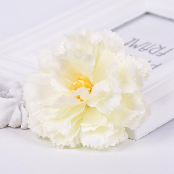 

5pcs artificial flower 9cm silk carnation for wedding home decoration diy craft fake flower wreath gift scrapbooking acc jllsbq