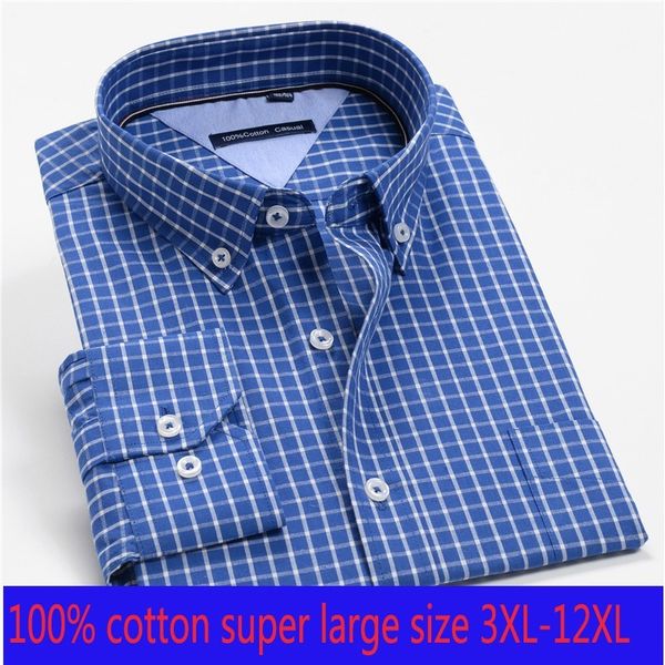 

new arrival spring autumn men formal extra large 100% cotton long sleeve shirts plus size 3xl-7xl 8xl 9xl 10xl 12xl c1211, White;black