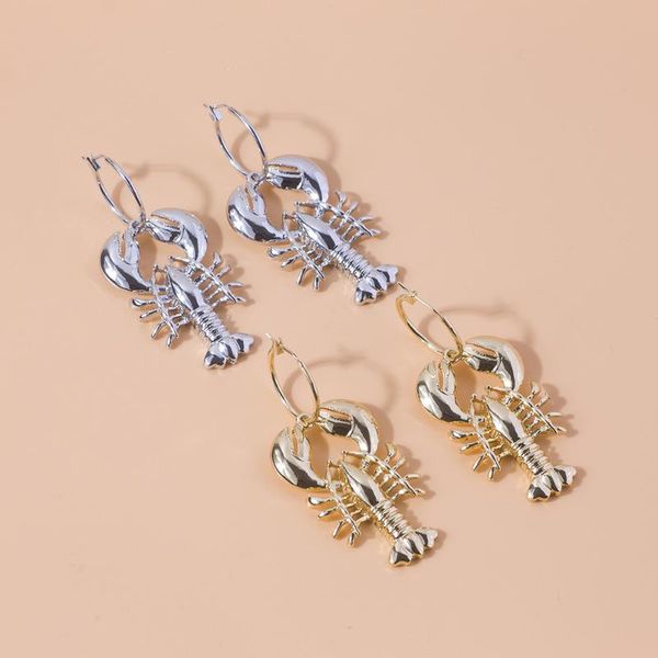 

Fashion Lobster Earings Vintage Big Drop Earrings for Women New Design Statement Jewelry Gift Dangle Earring Accessories Gift, Silver
