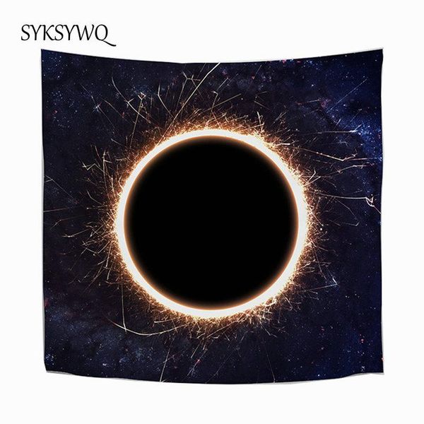 

tapestries phychedelic tapestry wall carpet home decor drop black hole blanket tapis mural