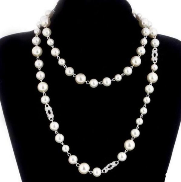 

style luxury designer jewelry necklace natural pearls necklace for women l, Silver