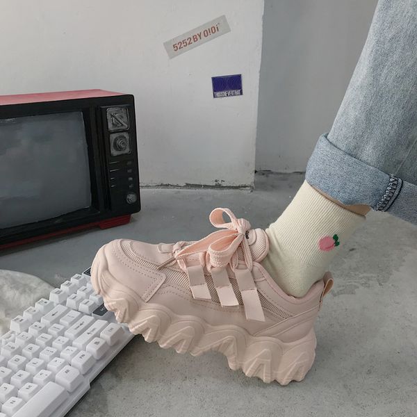 

new leisure sports net red wave shoes ins trend in spring and autumn 2020, Black