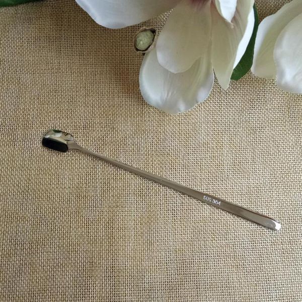 

spoons stainless steel long mixing spoon ice coffee multiple uses
