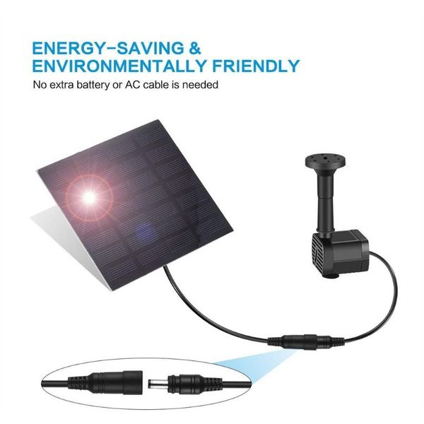 

1.4w floating solar fountain powered pond garden water kit bird bath fish pond decoration solar panel powered fountain d2 wmtycp