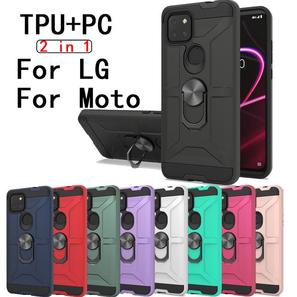 

anti-fall shockproof phone case for tcl moto lg smartphone fashion thicken armor magnetic car holder protective cover for samsung s30 s20