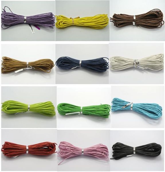 

60 meters waxed cotton beading cord 1.5mm macrame jewelry string1, Black;white