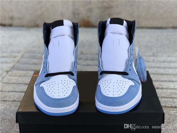 

лучший воздух аутентичные 1 высокий og университет синий открытый туфли белые мужчины полуночные синие черные ретро кроссовки бегун спорт с