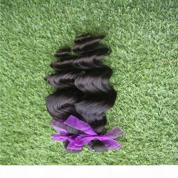 

peruvian virgin hair weave bundles 100% human hair weaving 1 piece 10-30 inchs pure color peruvian body wave hair extensions, Black