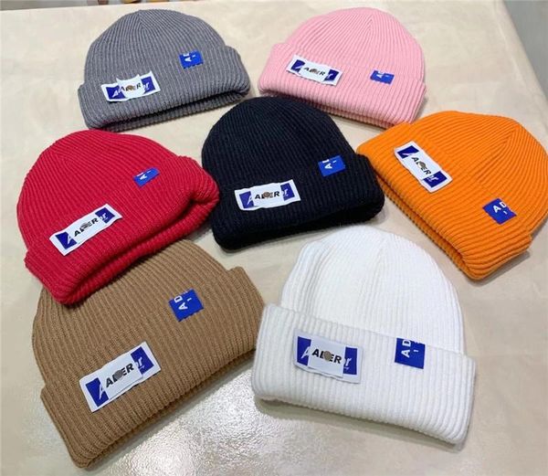 

new autumn winter adererror embroidery caps men women knitted hat ader error fasion bonnets