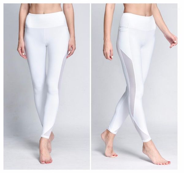 

yoga outfits pants women push up professional running fitness gym sport leggings tight trouser pencil leggins1, White;red