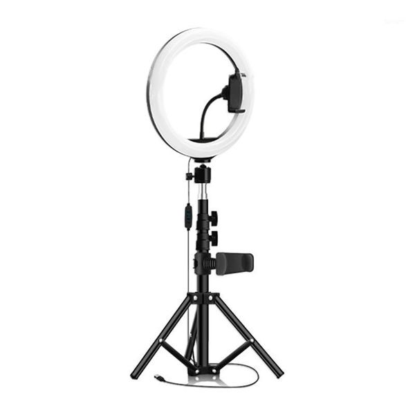 

flash heads ring light 10 inch beauty live led mobile phone selfie fill 120cm foldable bracket for 121