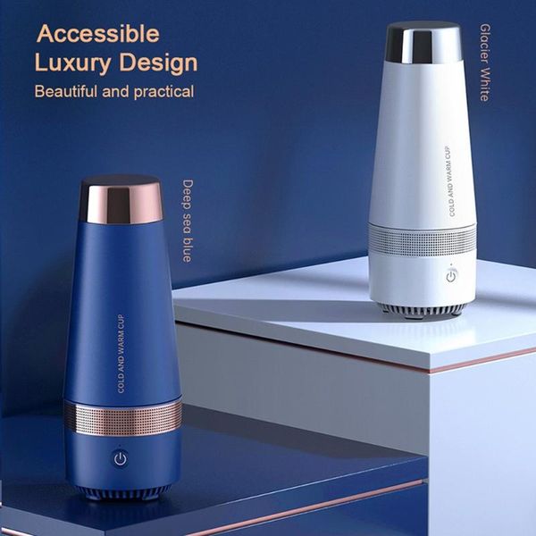 

usb refrigerated water bottle portable heating cooling dual use water bottle quick-cooling heat preservation cup