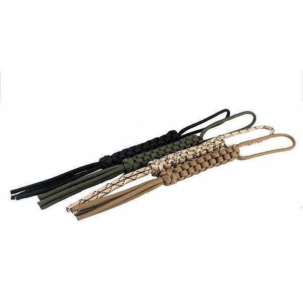 

rope 4 pcs/lot handmade paracord knife lanyard flashlight knife rope knife lanyard keychain rope, Slivery;golden
