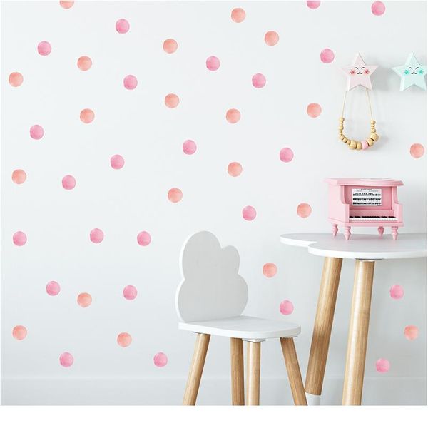 

48pc dot wall sticker for kids rooms decoration children baby nursery wall decals colorful dot art stickers home decor w bbynhn