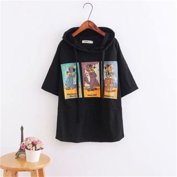 

caped more size black-white short sleeves summer pretty tshirts printed large shirts xqqe