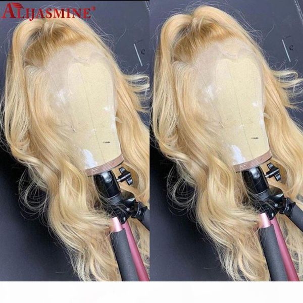 

613 blonde lace front wig human hair wigs for women 13x6 hd transparent lace wig remy body wave blonde 4x4 closure, Black;brown