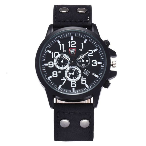 

calendar fashion outdoor sports men's watch quartz watch large dial military watch, Slivery;brown