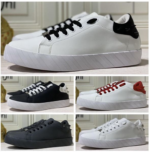 

with box luxurys designers men's man casual plein shoe pp mixed colors cut lace-up style08 runner sneakers shoes casual shoe, Black