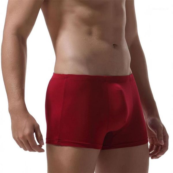 

underpants men's underwear cotton u convex design breathable medium waist large boxers plus-sized fashion1, Black;white