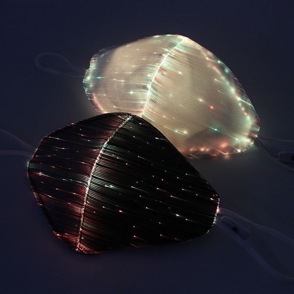 

fashion glowing with pm2.5 filter 7 colors luminous led face masks for christmas party festival masquerade rave mask gwd2410