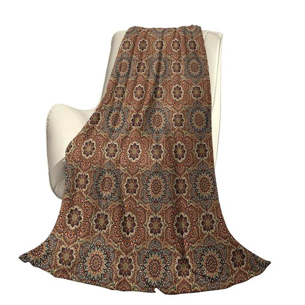 

vintage floral composition with middle cultures inspirations and paisleysoffice leisure blankets