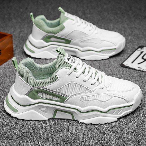 

2020 new autumn and winter trend versatile father board leisure sports small white men's ins fashion shoes, Black