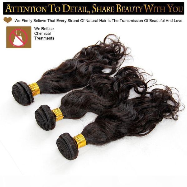 

mongolian water wave virgin hair extensions 3 pcs lot unprocessed virgin mongolian natural wave remy human hair weaves wavy bundles, Black