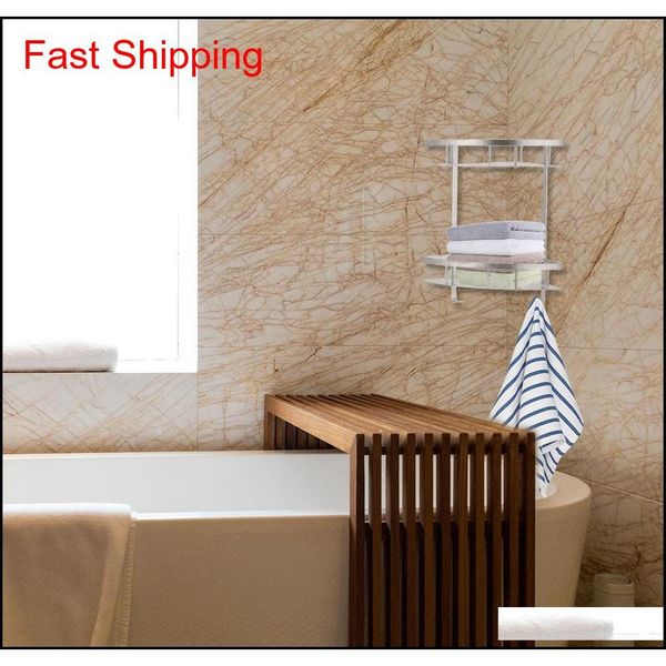

new 2 tier corner storage holder shelves bathroom shampoo shower kitchen storage rack organizer qyljmd packing2010