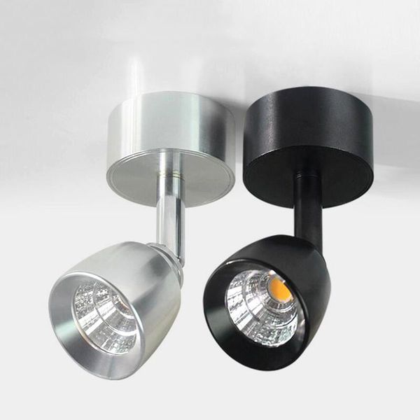 

mini dimmable led настенные светильники 360 ° вращающиеся отрегулируйте светодиодные фонари 7w10w 85 ~ 265v потолочные огни фона фона