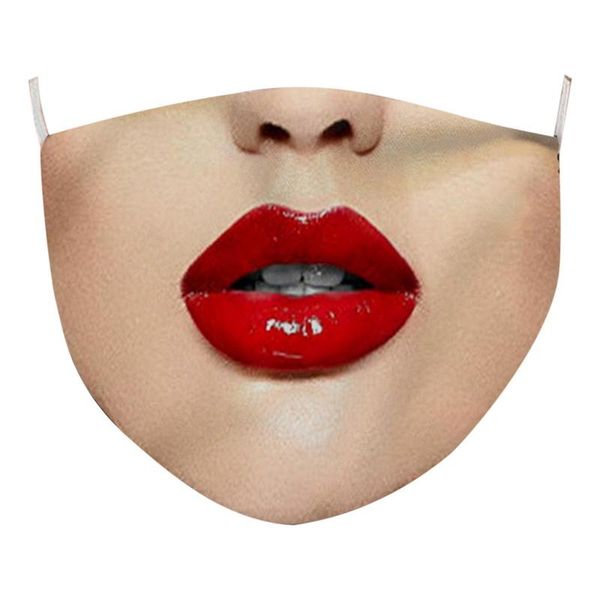 

creative funny printing outdoor mask cotton washable reusable face mask adjustable earloops maske masque halloween party wmtfzu