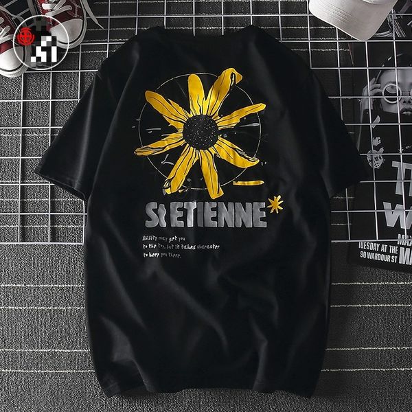 

2021 new japanese margarita short-sleeve shirt t casual cotton t-shirt t-prints on it wstj, White;black