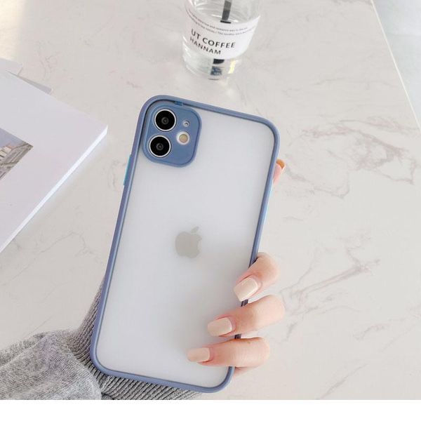 

sile matte bumper phone case for iphone 12 11 pro xr x xs max mini 6s 6 8 7 plus se2 tra bbybip