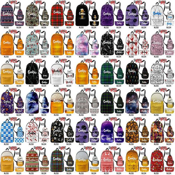 

cookies backpacks pen oneshoulder bags blue cookies royalblue cookies navy red white fish tie dye pink 3pcsset bbyxtf bdehome