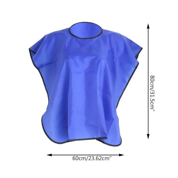 

short square waterproof hairdressing hair cut salon hairstylist gown cape cloth d2ta shor jllghf, Silver