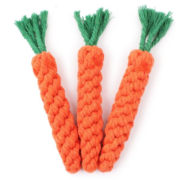 

wholesale knot modeling supplies molar pet cotton rope weaving carrot dog toy cat grinding teeth toys
