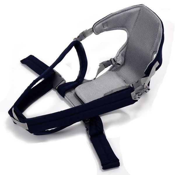 

adjustable infant baby carrier newborn kid sling wrap rider backpack blue1