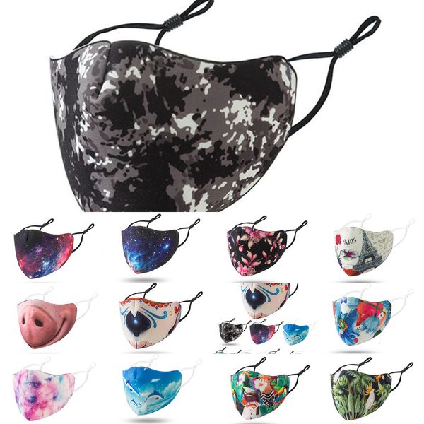 

designer women fashion black face masks dustproof breathable reusable adjustable ear buckle mask wholesale 8 nuhwm