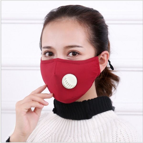 

face dhl with mask shippingpure breath valve for cycling camping travel,100% cotton washable reus