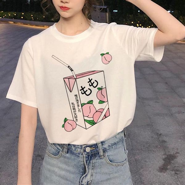 

новый harajuku 90s графическая футболка для женщин улзанг смешная печатная футболка гранж эстетическая мода футболки корейский стиль tee tee, White