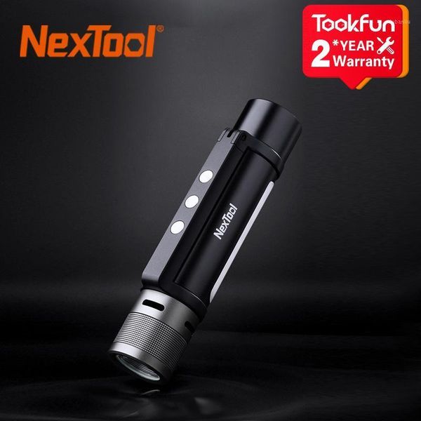 

new nextool glare multifunction portable bike outdoor torch sos high-decibel buzzer flash strong light power bank1