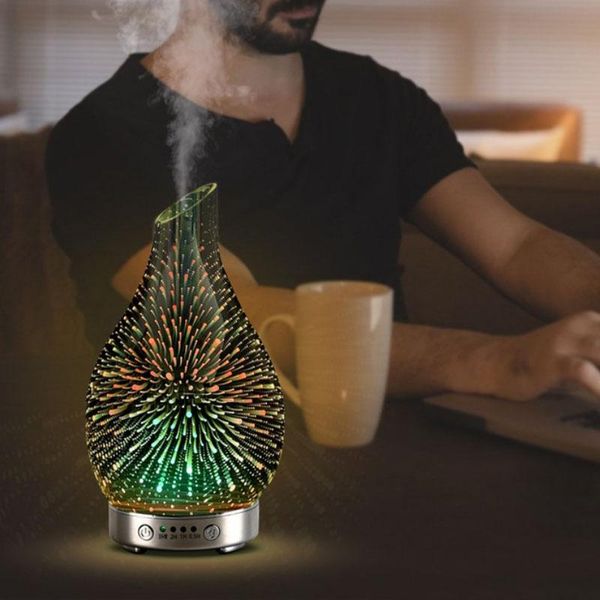 

humidifiers electric humidifier essential aroma oil diffuser ultrasonic 3d firework air home mini mist maker led light