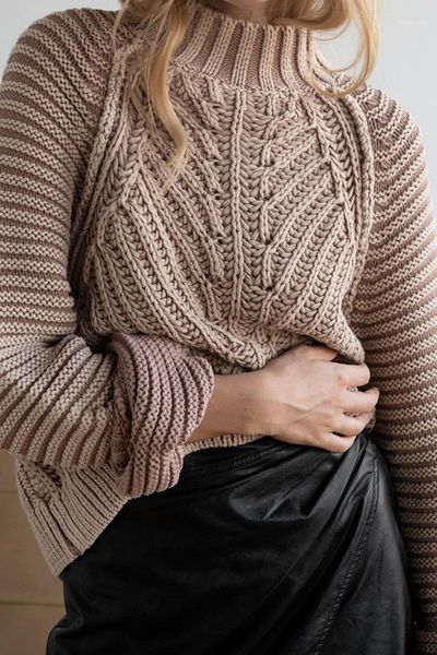 

women's sweaters woman knitted pullover vintage autumn winter fashion turtle neck solid khaki color england style jumpers clothes1, White;black