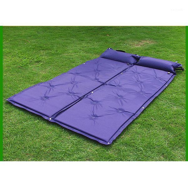

outdoor pads portable air mattress sleeping pad fast filling bag super light inflatable with pillow hiking trekking1