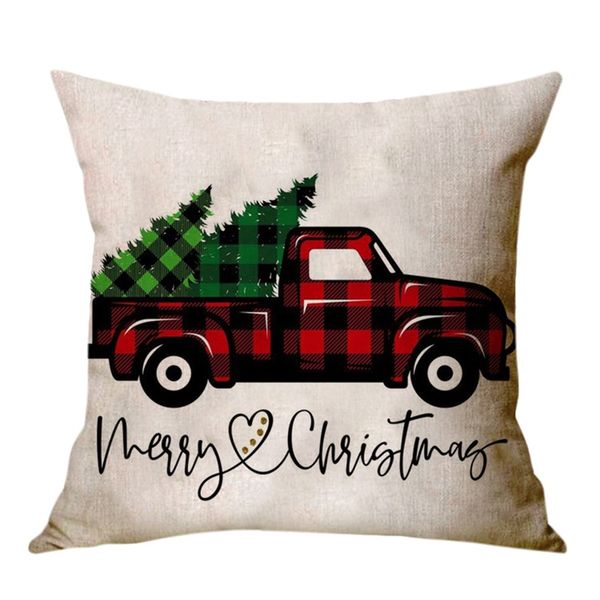

рождественская подушка для подушки декоративный диван подушка подушка чехол сиденье автомобиль домашний декор бросить наволочку рождественск
